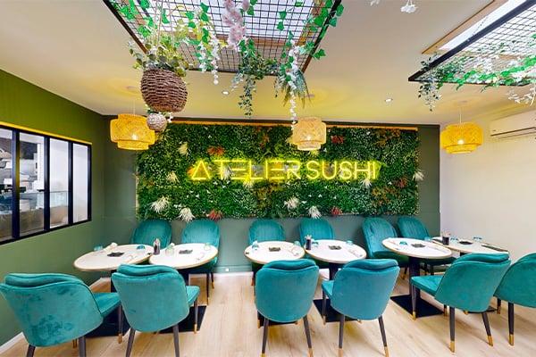 Magnifique intérieur de Atelier Sushi de Marquette-lez-Lille